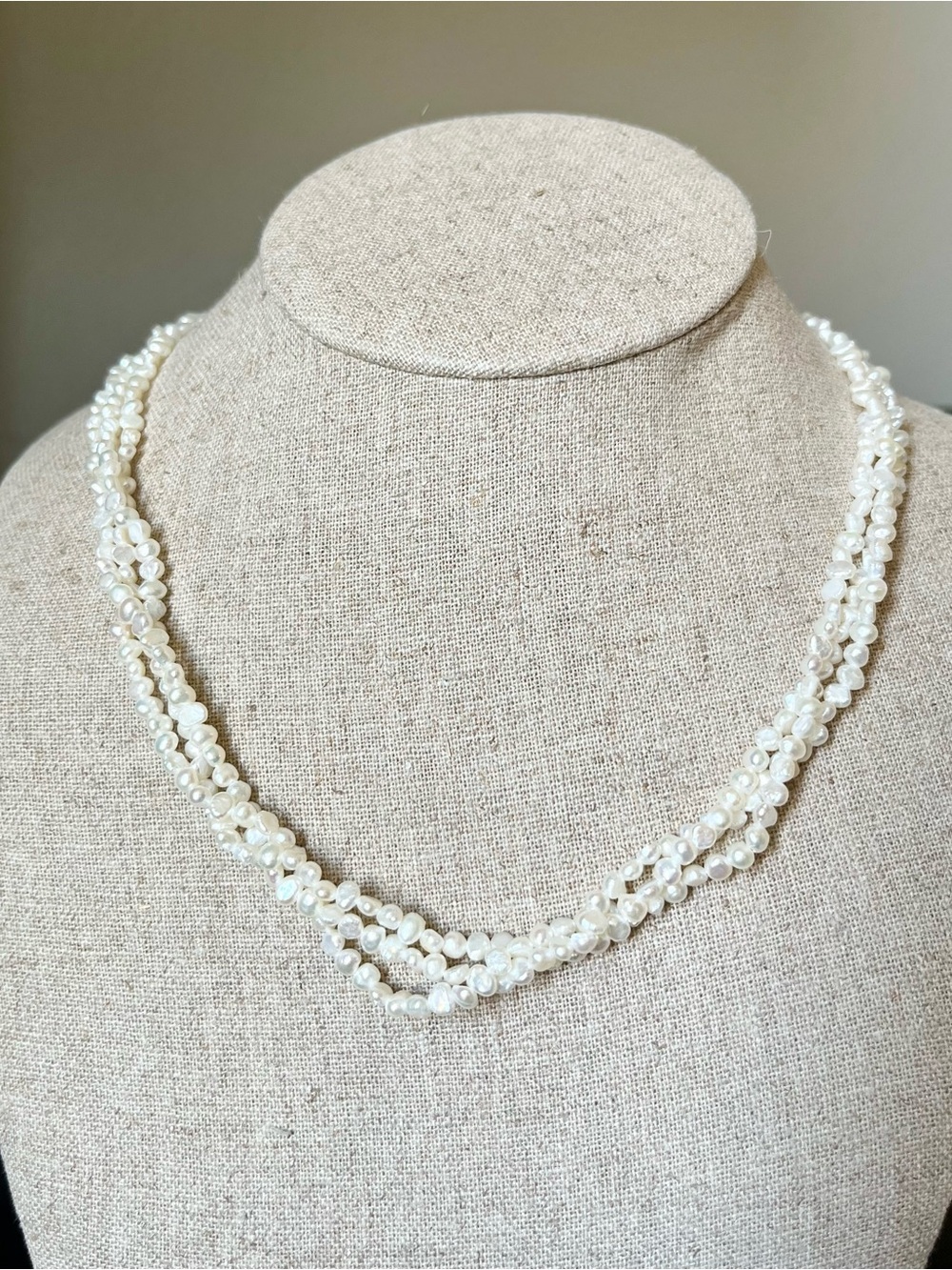 Cultured Freshwater Pearl Multi-Strand Necklace - White
